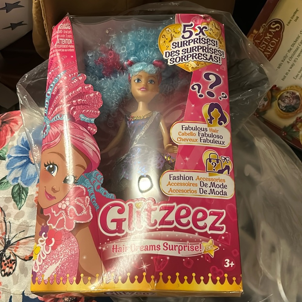 Nib glitzes doll blue hair